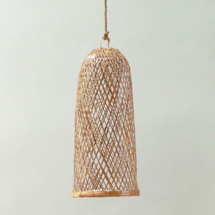 Bamboo Lamp | Natural Lampshade | Woven Ceiling Lamp CAMAYA - CozyVibe.eu